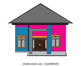 house design vector illustration with concept beautiful apartment