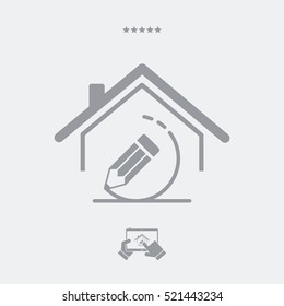 House design - Vector web icon