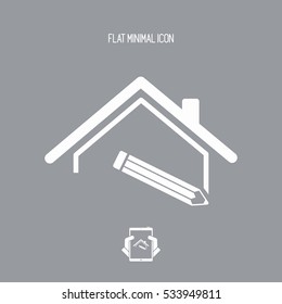 House design - Vector web icon