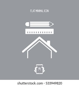 House design - Vector web icon