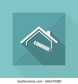 House design - Vector web icon