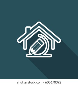 House design - Vector web icon