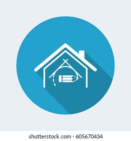 House design - Vector web icon