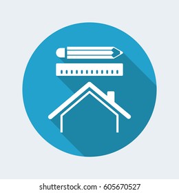 House design - Vector web icon