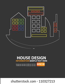 House design,Building,Vector