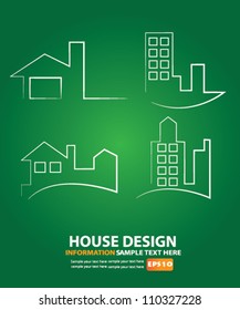 House design,Building,Vector