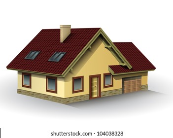 House, detailed vector illustration.