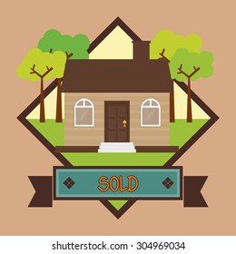 House digital design, vector illustration 10 eps graphic