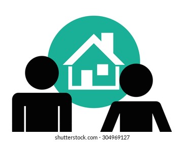 House digital design, vector illustration 10 eps graphic