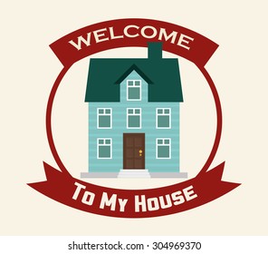 House digital design, vector illustration 10 eps graphic