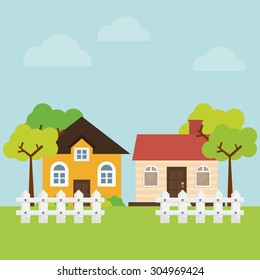 House digital design, vector illustration 10 eps graphic