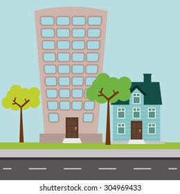 House digital design, vector illustration 10 eps graphic