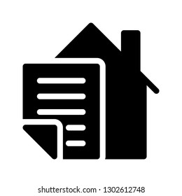 house document glyph icon