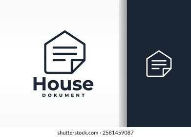 the house document outline logo