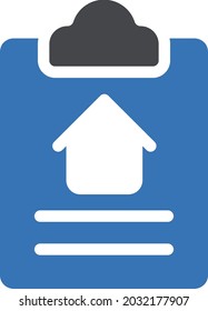 house document vector glyph colour icon