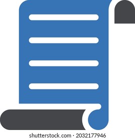icono de color de glifo vectorial de documento de casa