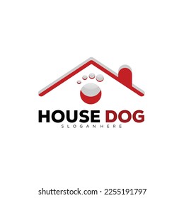 house dog logo illustration design symbol for your business 