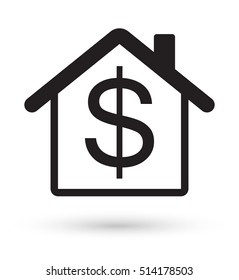 House With Dollar Sign Icon