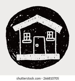 house doodle drawing