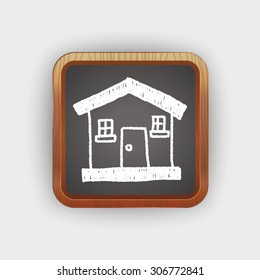 house doodle drawing