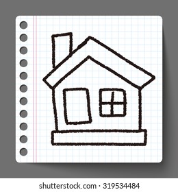 house doodle drawing