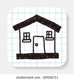 house doodle drawing