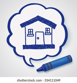 house doodle drawing