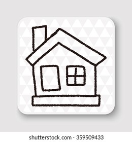 house doodle drawing