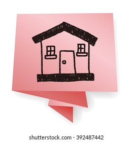 house doodle drawing