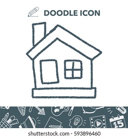 house doodle drawing