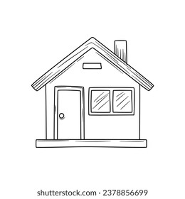  ilustración vectorial de doodle casero aislada en fondo blanco