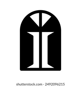 House Door Icon Vector Symbol Design Illustration