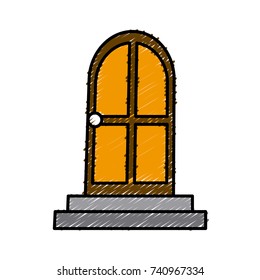 House door isolated