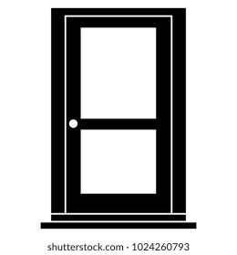 house door isolated icon