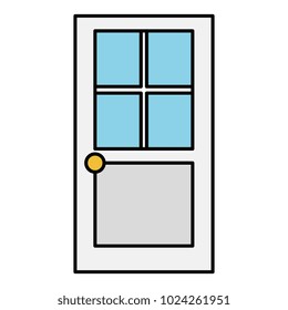 house door isolated icon