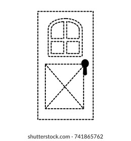 house door isolated icon