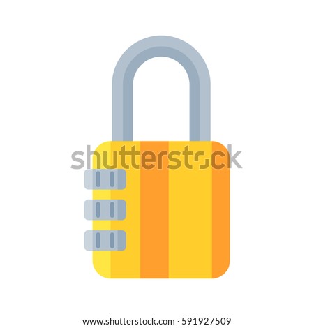 House door lock access equipment icon vector safety password privacy element with key and padlock protection security keyhole vector illustration.