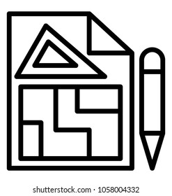 A house drafting with pencil concept of construction drawing
