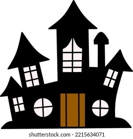 house drawing design for halloween celebration