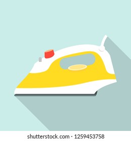 House electric iron icon. Flat illustration of house electric iron vector icon for web design