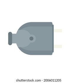 House electric plug icon. Flat illustration of house electric plug vector icon isolated on white background