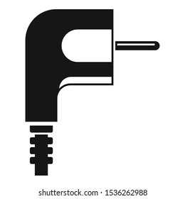 House electric plug icon. Simple illustration of house electric plug vector icon for web design isolated on white background