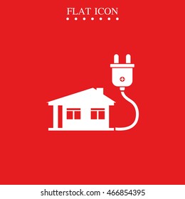 House with electricity plug.