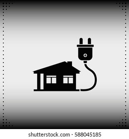 House with electricity plug.
