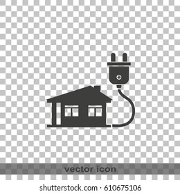 House with electricity plug.