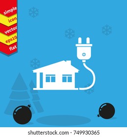 House with electricity plug.