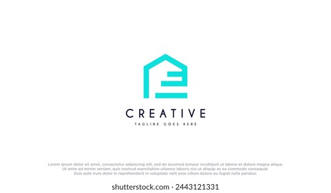 House with Elevate logo design vector inspiration.