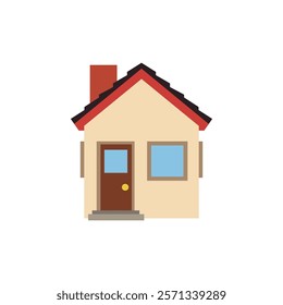 House emoji building home vector symbol