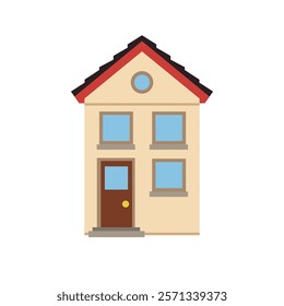 House emoji building home vector symbol