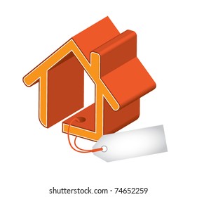 House with empty label